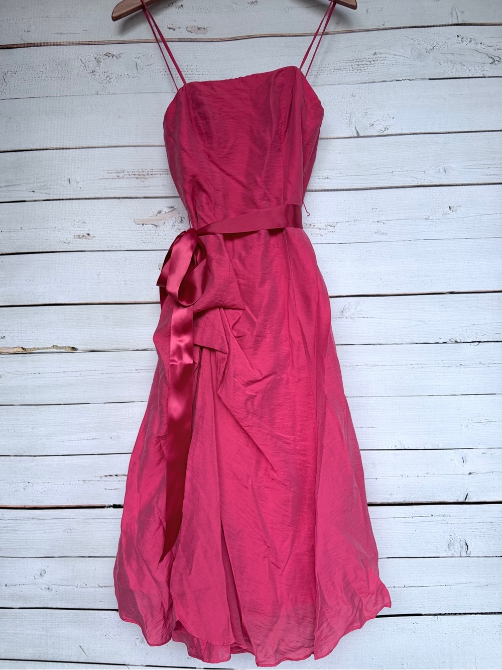 Wtoo by Watters Vintage Evening Gown Satin Bow Belt - Size 0